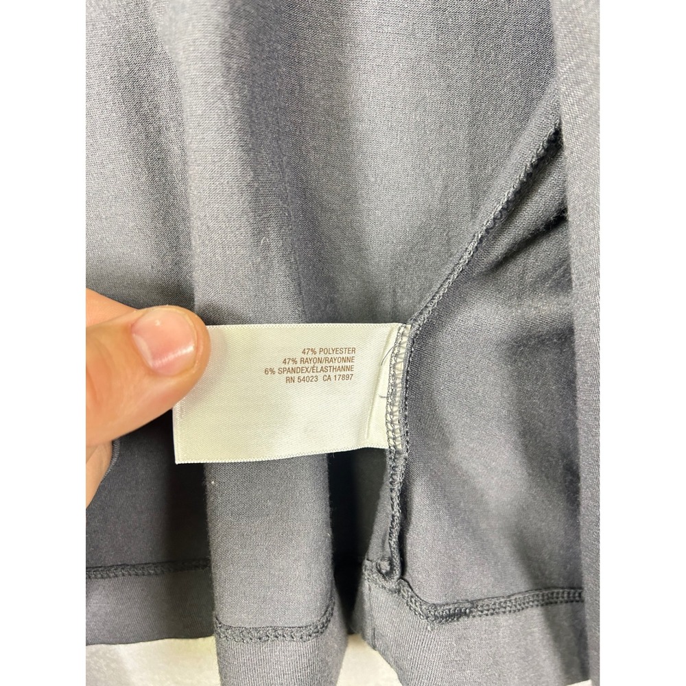 Minimalist Old Navy Women M‎ Gray Draped Open Front Waterfall Cardigan Sweater - Picture 4 of 10